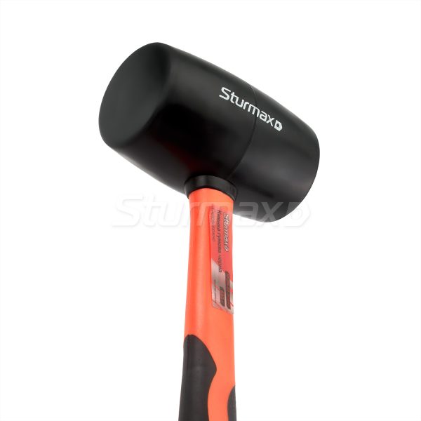 Sturmax 1012M-02-B0680 Киянка гумова чорна. фіберг. ручка 680 г