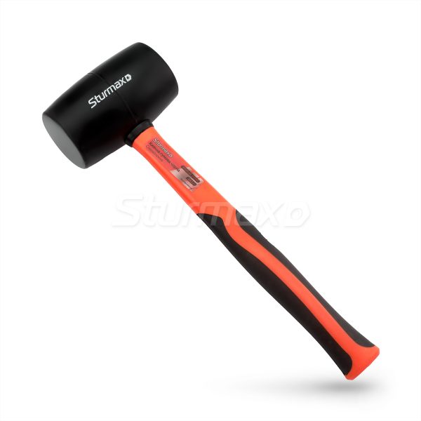 Sturmax 1012M-02-B0680 Киянка гумова чорна. фіберг. ручка 680 г