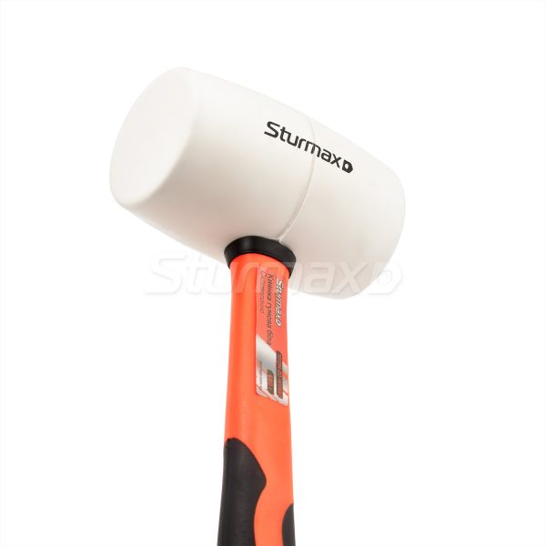 Sturmax 1012M-02-W0680 Киянка гумова біла. фіберг. ручка 680 г