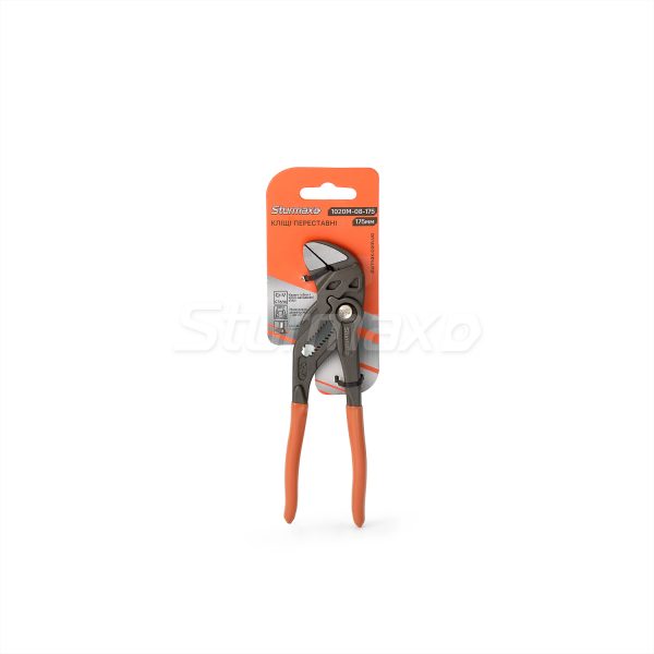 Sturmax 1020M-08-175 Кліщі переставні CRV, 175 мм