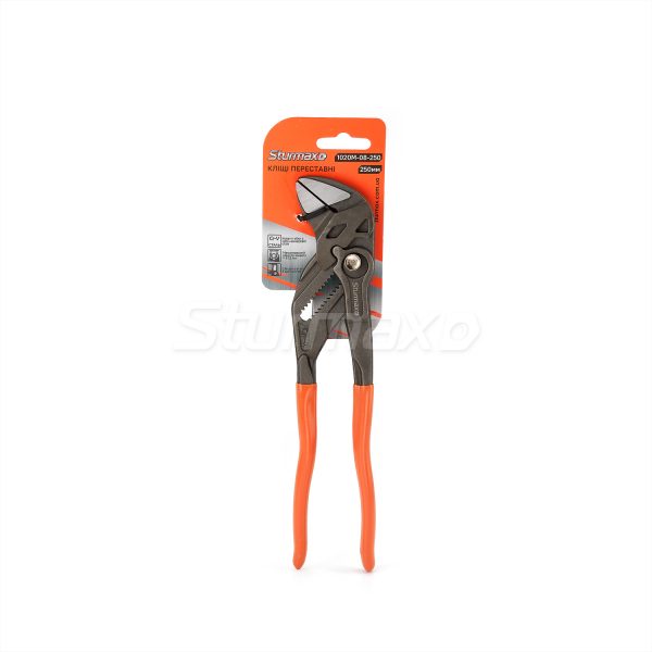 Sturmax 1020M-08-250 Кліщі переставні CRV, 250 мм