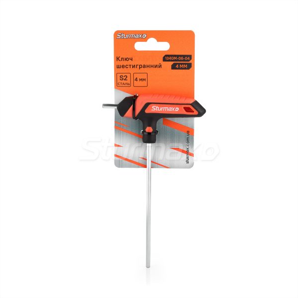 Sturmax 1340M-06-04 Ключ шестигранний 4 мм Т-образна рукоятка