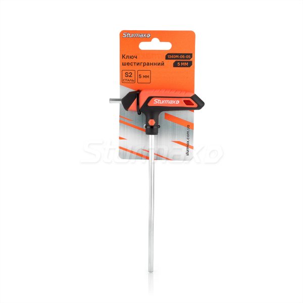 Sturmax 1340M-06-05 Ключ шестигранний 5 мм Т-образна рукоятка