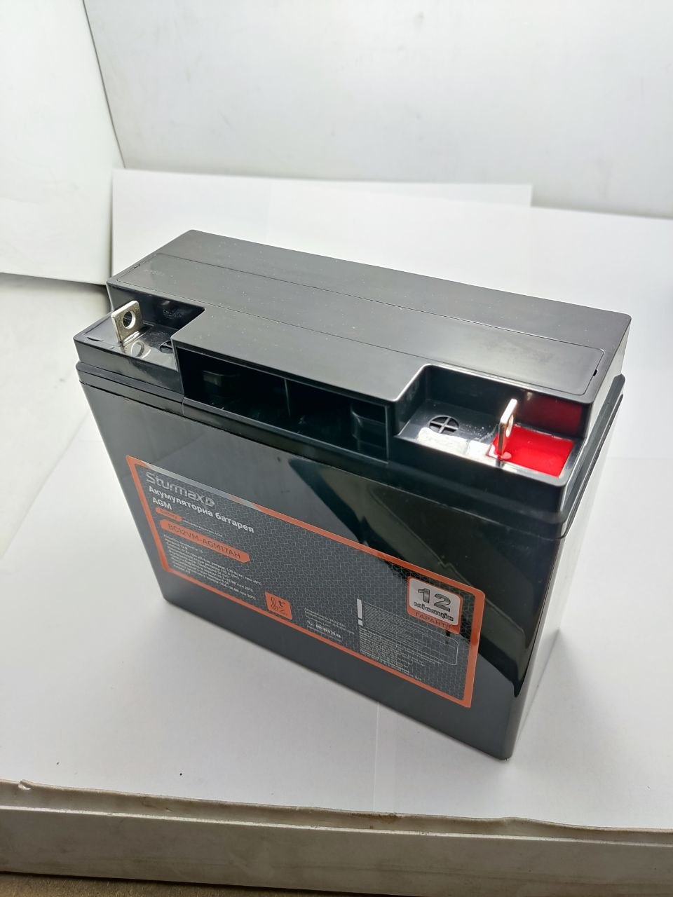 BC12VM-AGM17AH___ Sturmax BC12VM-AGM17AH Акум. батарея свинцево-кислотна AGM 12.8В 17Аг