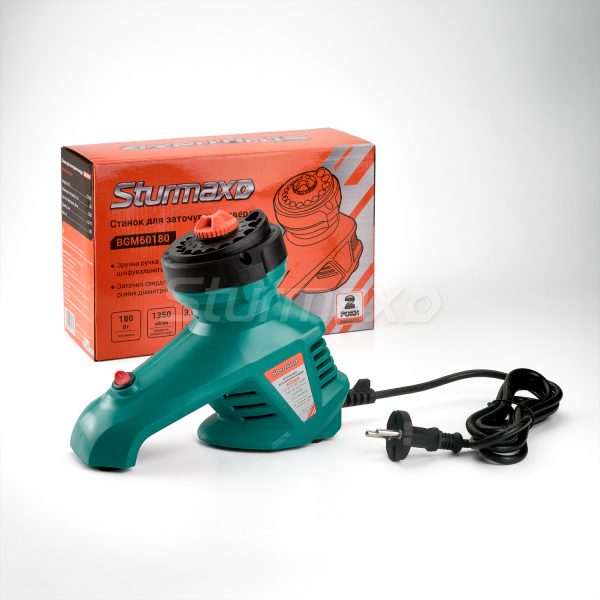 Sturmax BGM60180 Точильний верстат для свердел 180 Вт, 3-12 мм