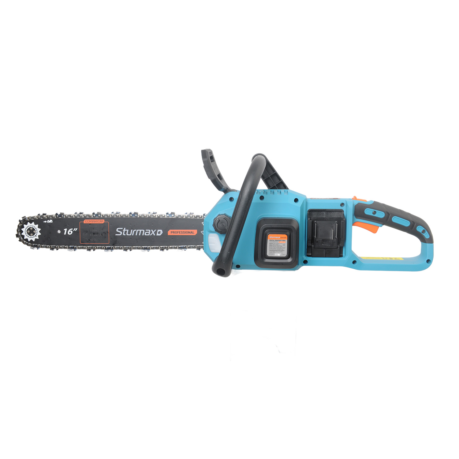 CCM9941CRP_7 Sturmax CCM9941CRP Пила ланцюгова акум. 405мм, 40В, БЕЗЩІТК., без акум. та зарядк. серія CR Pro
