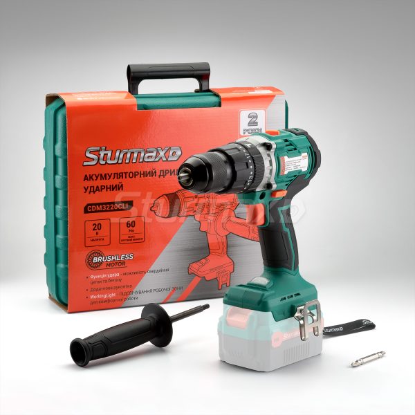 Sturmax CDM3220CLI Шурупокрут акумуляторний 20 В (без АКБ та ЗП)