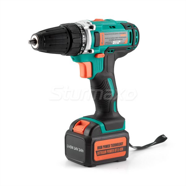 Sturmax CDM3224LB Шурупокрут акумуляторний 24В, 2,0 Аг, 2 акум