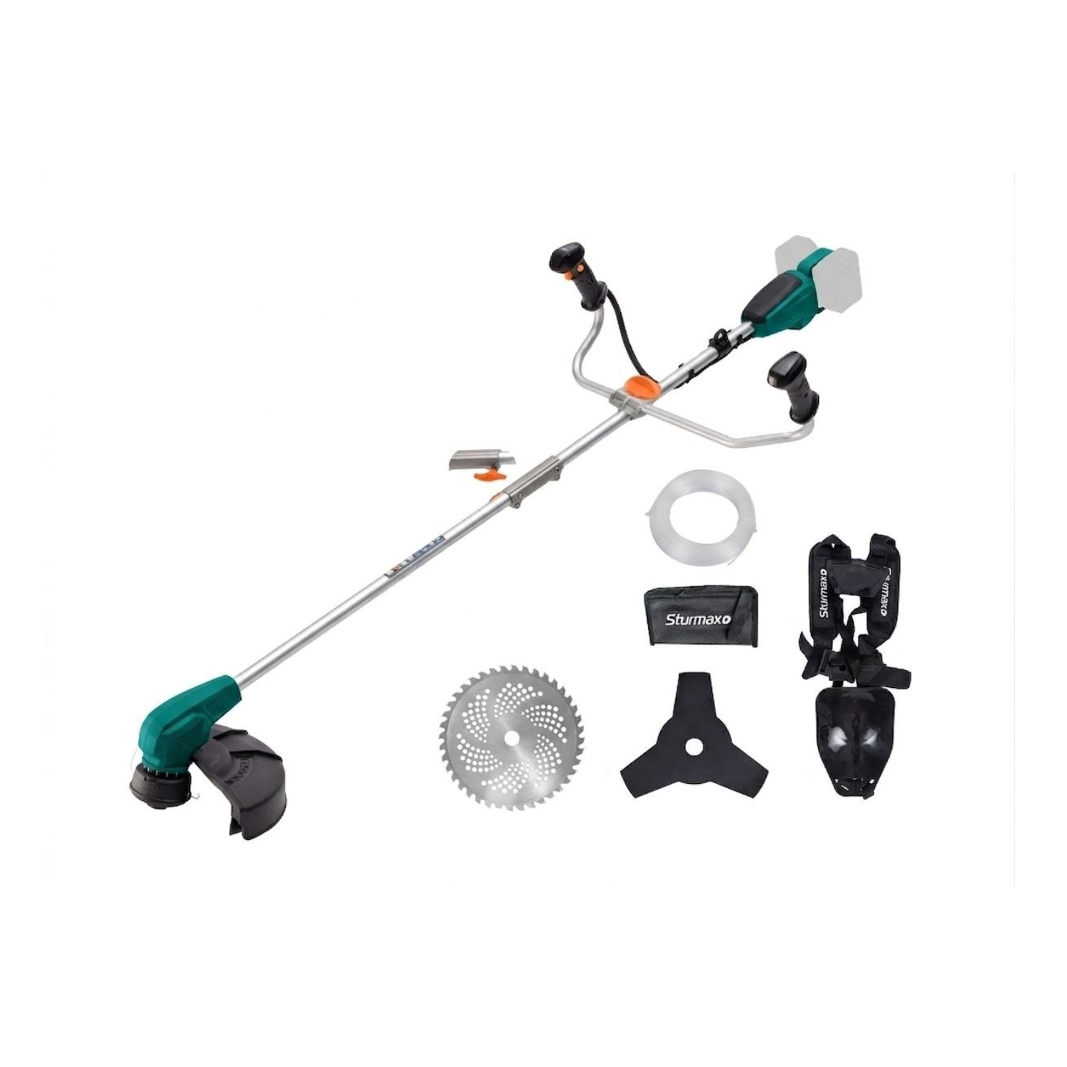 GTM3542CR_9 (1) Sturmax GTM3542CR Тример акумуляторний 40 В Велоручка безщітковий дв.,без акум. та зарядки