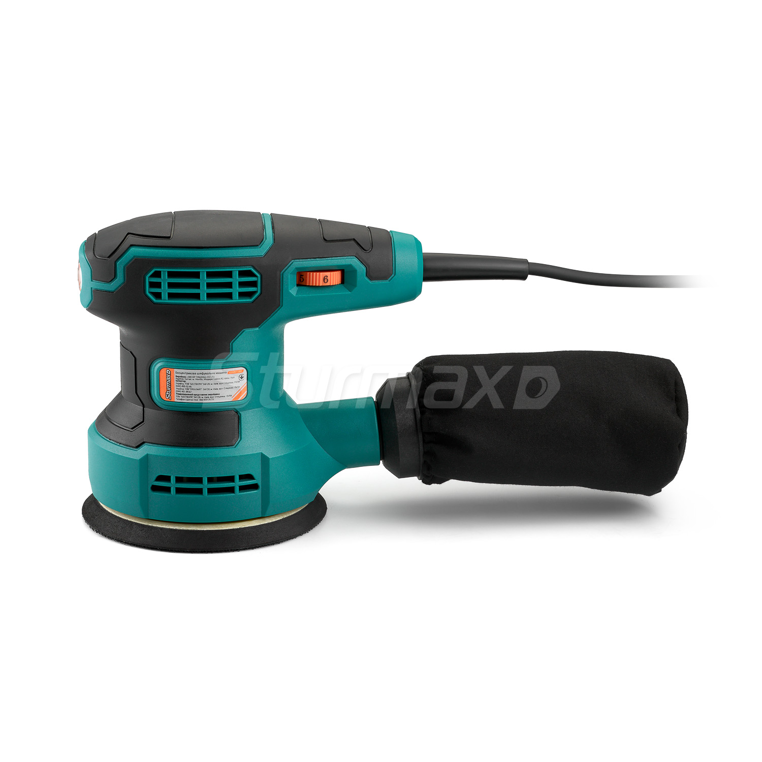 OSM8138R_06 Sturmax OSM8138R Ексцентрикова шліфмашина компактна 125 мм 380Вт