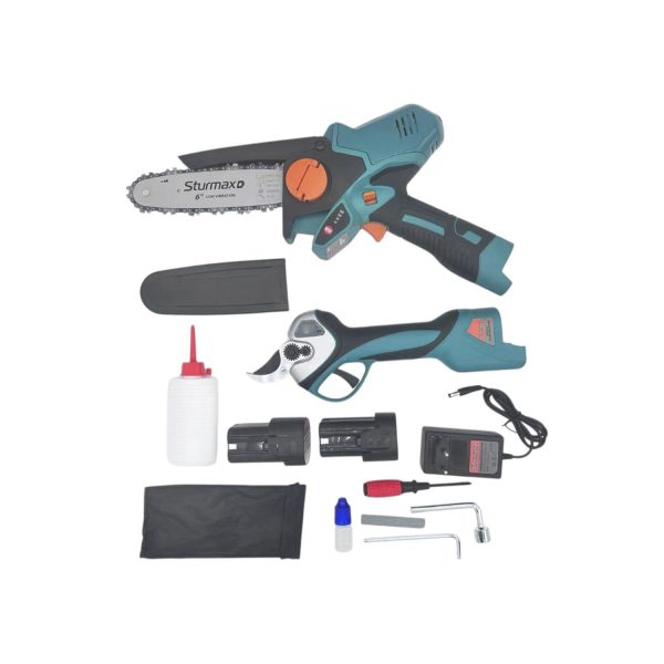 Sturmax SCM2161C-SET: CCM9916SS+ SCM2016CLSS Набір ак. інструменту 16В,  пила, секатор, кейс