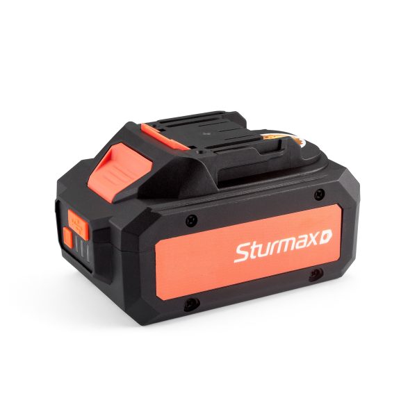 Sturmax CRM2008B Акумулятор Li-Ion 20В, 8.0 Аг з індикатором заряду, серія Cordless Range